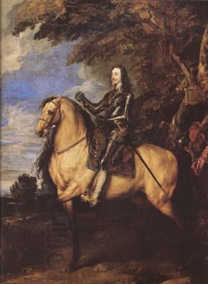Anthony Van Dyck Equestrian Portrait of Charles (mk08) oil painting picture
